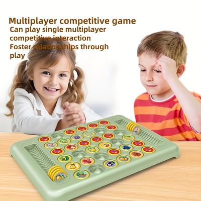 Farbenfrohes Obst- und Tier-Gedächtnis-Memory-Spiel - Lustiges Familienschach für Kinder ab 3 Jahren, Eltern-Kind-Bildungs-Tischspiele
