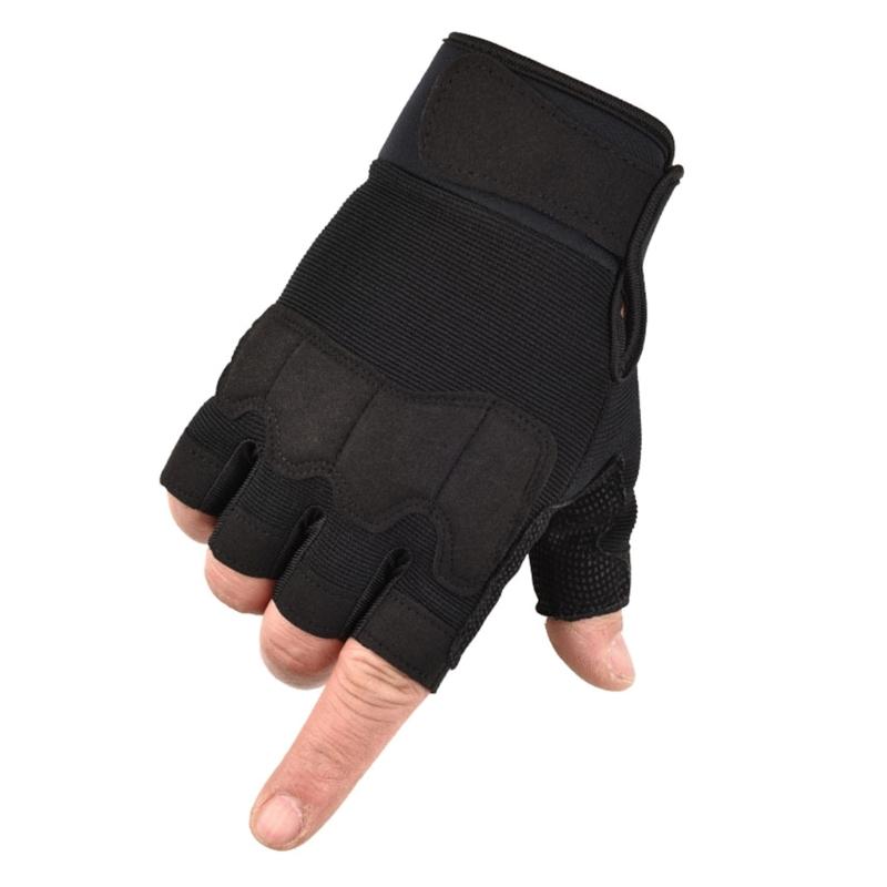 Fingerless Tactically Glove Half Finger Shooting Glove Knuckle Protective Breathable Light weights Outdoor Glove