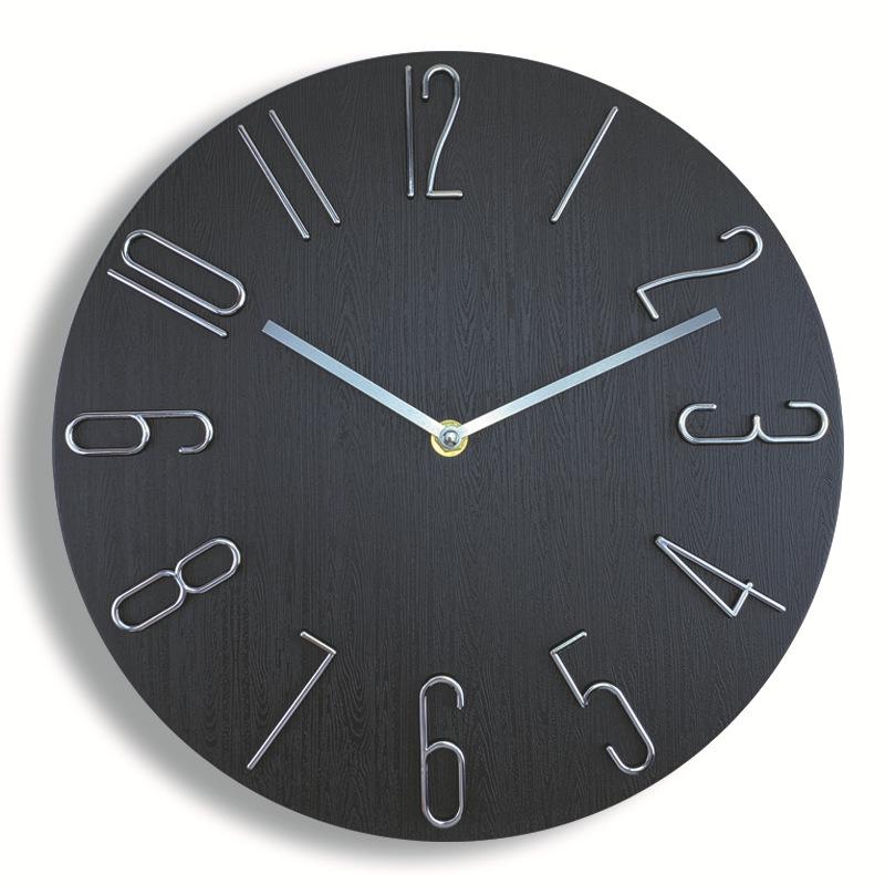 30cm Silent Quartz Wall-Mounted Clock for Living Room