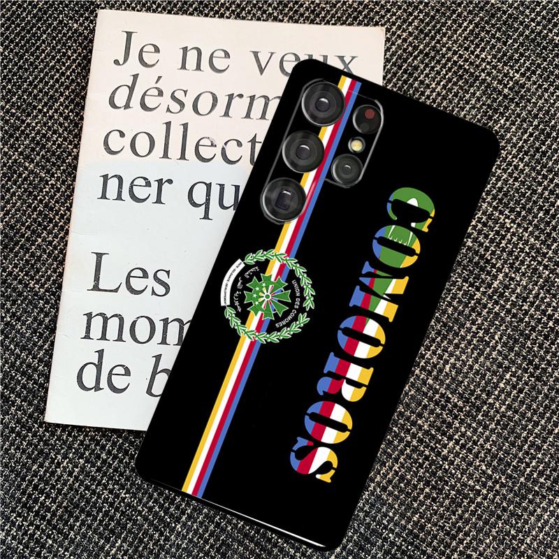 Comoros Flag Case For Samsung Galaxy S25 S24 Ultra S20 S21 S22 S23 Ultra S9 S10 Plus S25 FE Back Cover