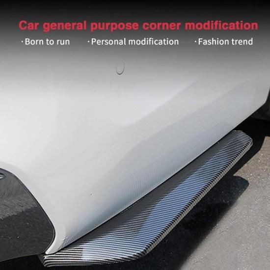 For Mercedes Benz W205 W204 W203 Carbon Fiber Rear Bumper Lip Splitter Diffuser