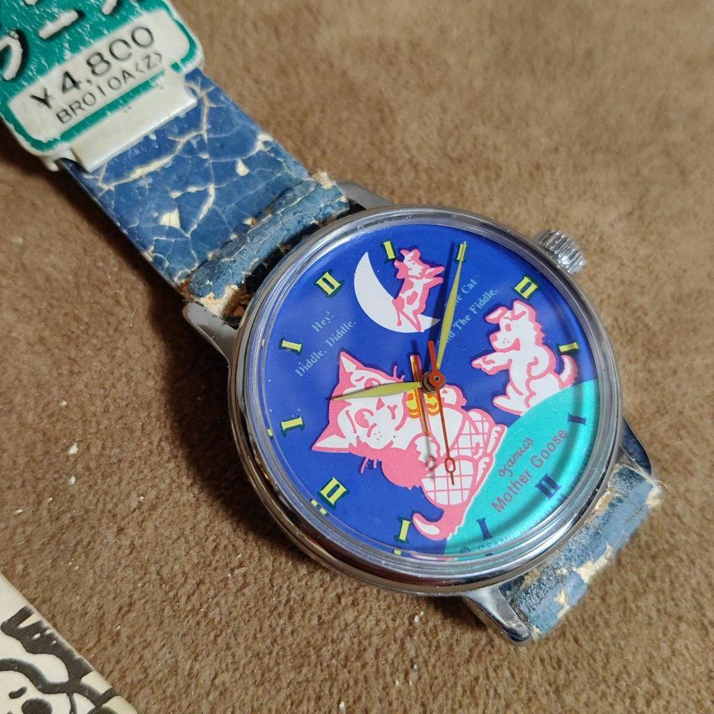 [USED] Mother Goose Watch, Rare, Hattori Watch Shop, Osamu Goods