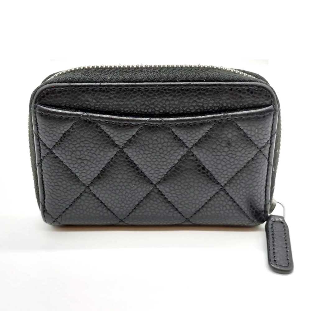 Used CHANEL MatrasseCoin Case Leather Women