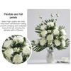19 Head Chrysanthemum Sacrificial Tomb Flowers Artificial Flowers for Sacrifice and Tomb Sweeping White Yellow
