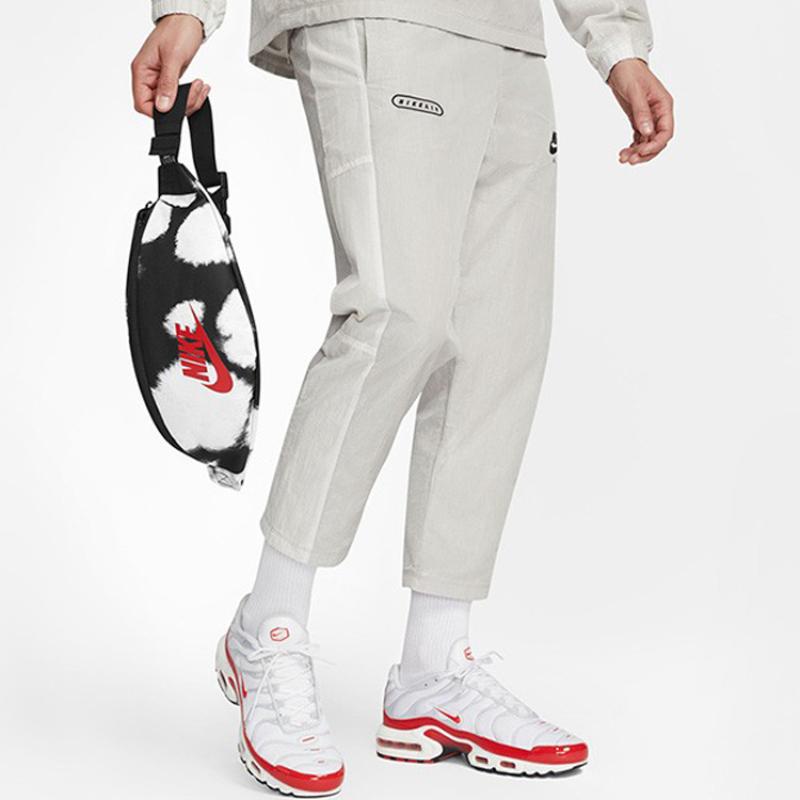 Nike Heritage Polyester Fanny Pack Regular Unisex Black White Casual DO6801-010