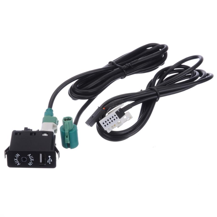 1Pc Adapter Cable Radio on Aux in Audio Stereo Changer Switch Button Fit For BWM
