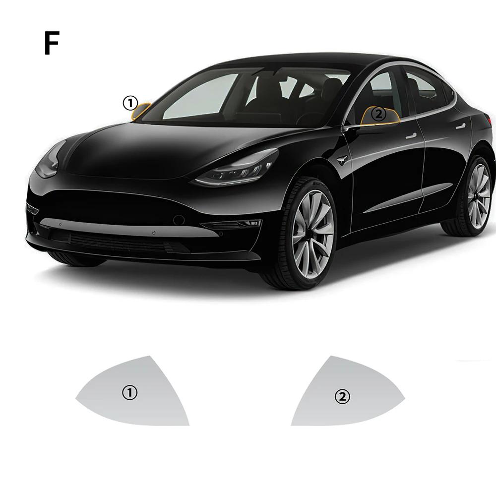 Per Tesla Model 3 Pellicola Protettiva Pretagliata Pellicola per Fari Auto Specchietto Retrovisore Pellicola Trasparente PPF Adesivo Antigraffio