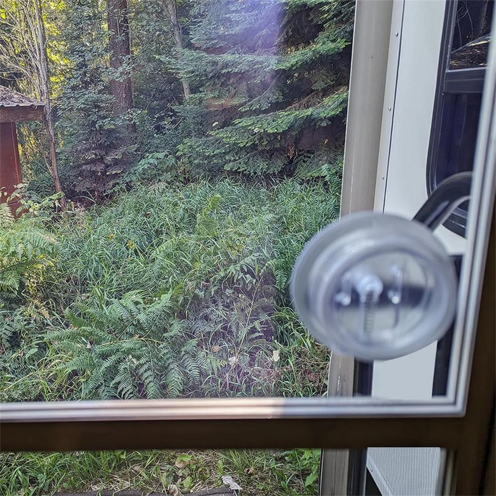 12" X 9.75" RV Clear Screen Door Slider Panel Plate with Push Down Opener 239061