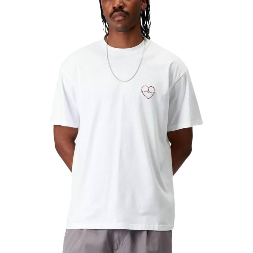 Carhartt WIP S/S Furoshiki T-shirt White/Red Men Streetwear I034655-1WZ-XX