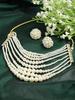 Pearl Multilayer Beaded Choker Necklace Set for Women