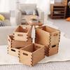1/12 Dollhouse Mini Wooden Storage Basket Dollhouse Simulation Furniture Model Dolls House Micro Scene Decor Accessories