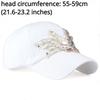 Women Adjustable Baseball Cap Casual Diamond Hat Applique Flower Crystal Hip Hop