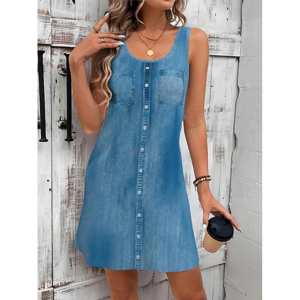 Women's Dress Petite Dress Sundress Tank Dress Summer Dress Stylish Vacation Daily Holiday Loose Fit Floral Sleeveless Crew Neck