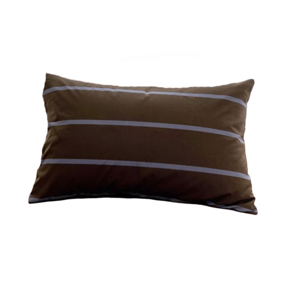 Rectangle Stripe Pattern Single Pillowcase Envelope Opening Design Bed Pillowslip Guesthouse