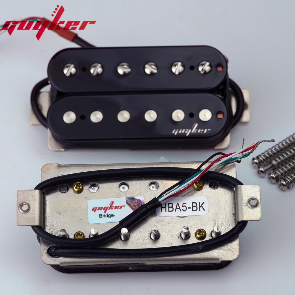 Guyker Electric Guitar Humbucker Pickups Double Coil Guitar Bridge Pickup  Neck Pickups Set - Black