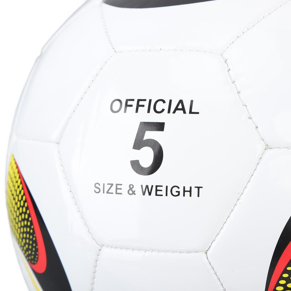 Size 5 Soccer Ball PVC Corn Pattern Elastic Soccer Ball Gift for Practice Game Kids Adults White