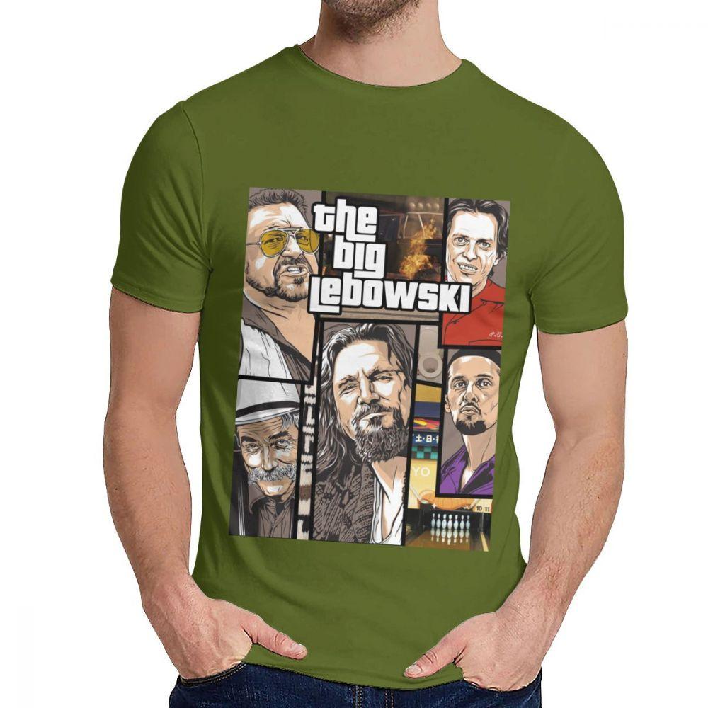 Unisex Tee Shirt The Big Lebowski Great Summer Classic Round Neck Hip Hop Short Sleeve