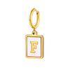26 Letter Earrings Diy Stainless Steel Shell Letter C Earrings Gold Women'S Earrings, Jewelry Ed-637