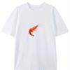 Damen Lustige Garnele Nun Das Ist Was Ich Tue T-Shirt Herren Oversized Tee Baumwolle Unisex Harajuku Kurzarm Top
