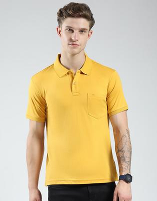Mens Solid Collar Neck Tshirt