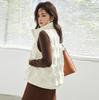 Stand-up Collar Pressed Glue Light Down Vest Women's Autumn and Winter Fashion Thin Warm White Duck Down Vest