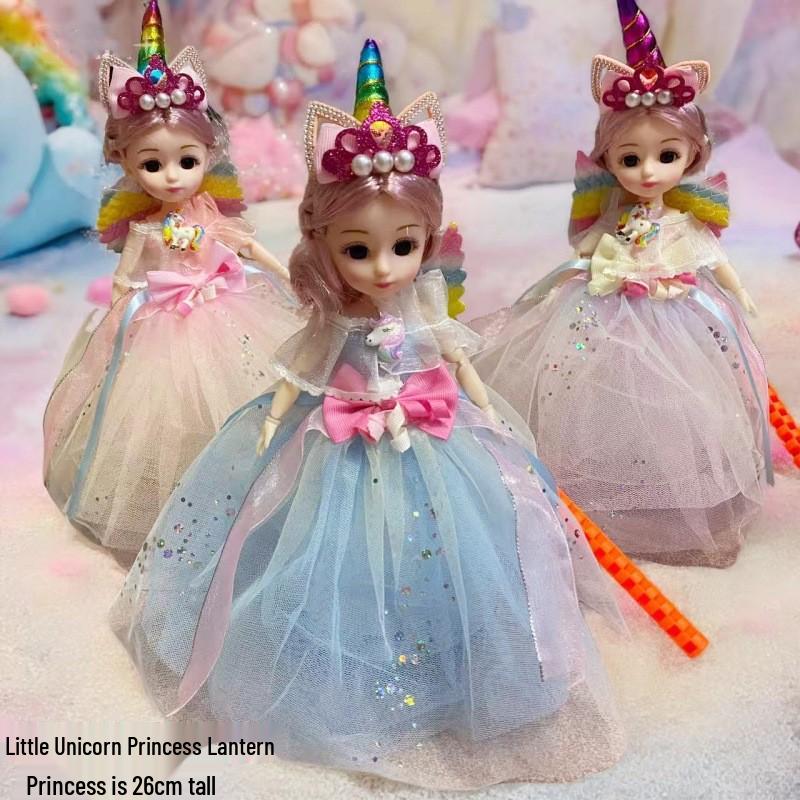 

Праздничный фонарь принцессы Лолиты на середину осени с бабочкой, огнями русалки, музыкой и куклой Without Battery