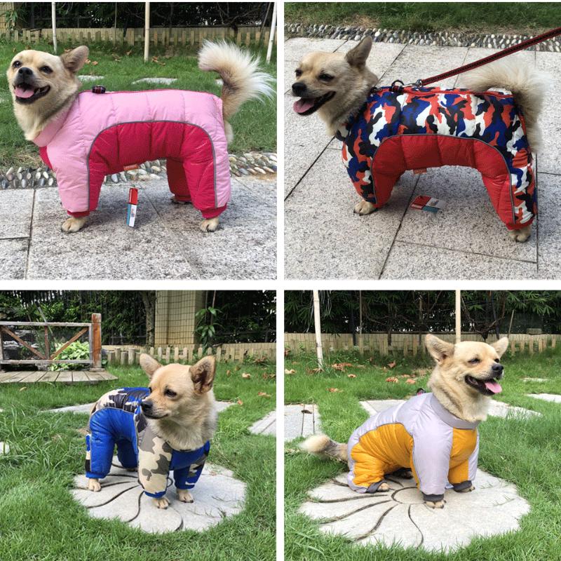 Winter Haustier Hund Kleidung Super Warme Jacke Dicker Baumwolle Mantel Wasserdichte Kleine Hunde Haustiere Kleidung Für Französisch Bulldog Welpen