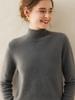 Women's Cashmere Half-High Collar Sweater - Thickened Wool Knit Base Layer for Autumn/Winter