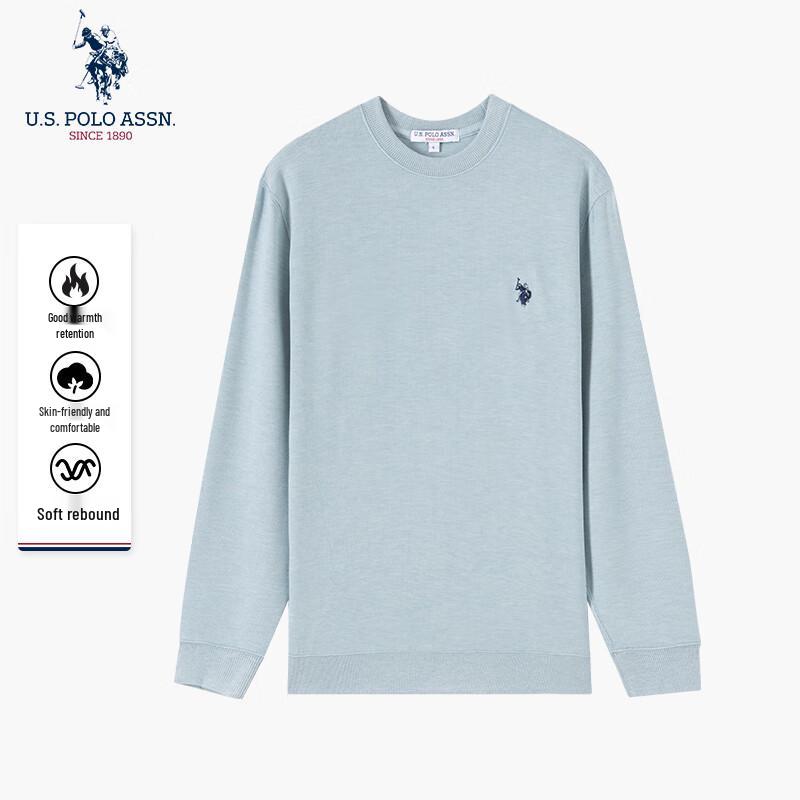 НАС. АССН ПОЛО. Мужской вязаный свитер с круглым вырезом L