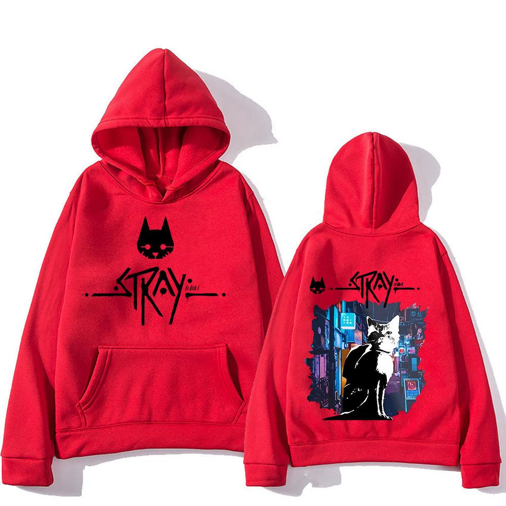 Nové mikiny pro zatoulané kočky Herní potisk Streetwear Unisex Ženy Ležérní Móda Nadměrná mikina Mikiny s kapucí Pulovry Tepláky Oblečení