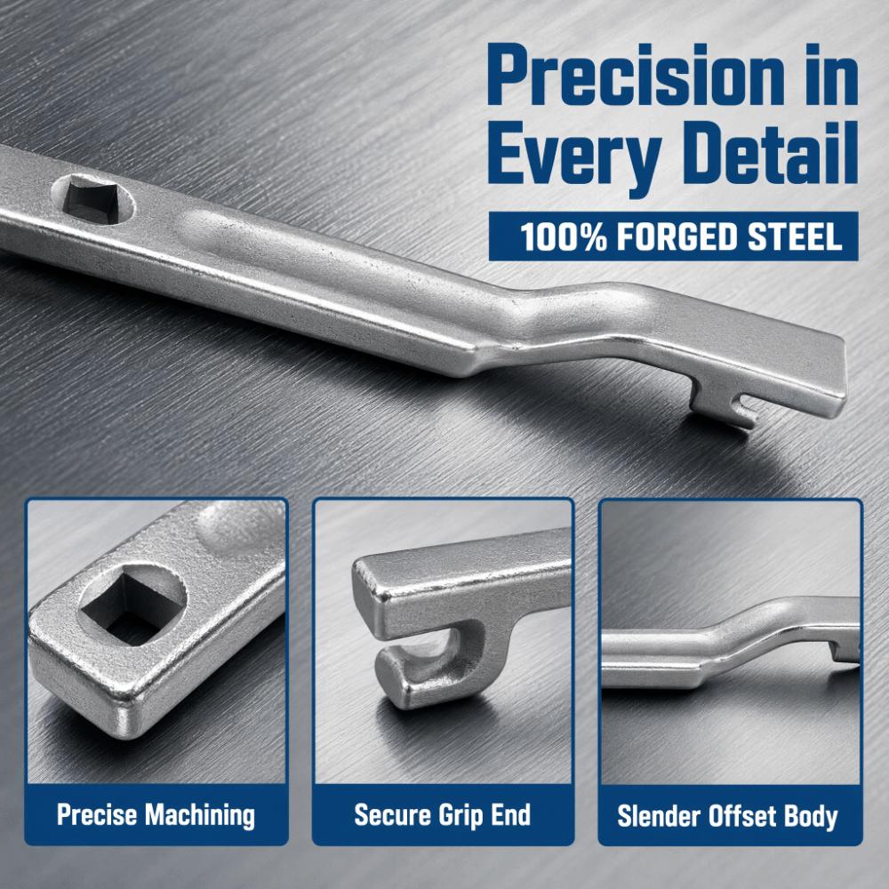 Silver Wrench Extension Tool Steel Wrench Multiplier Bar Durable Wrench Extender Bar Garage