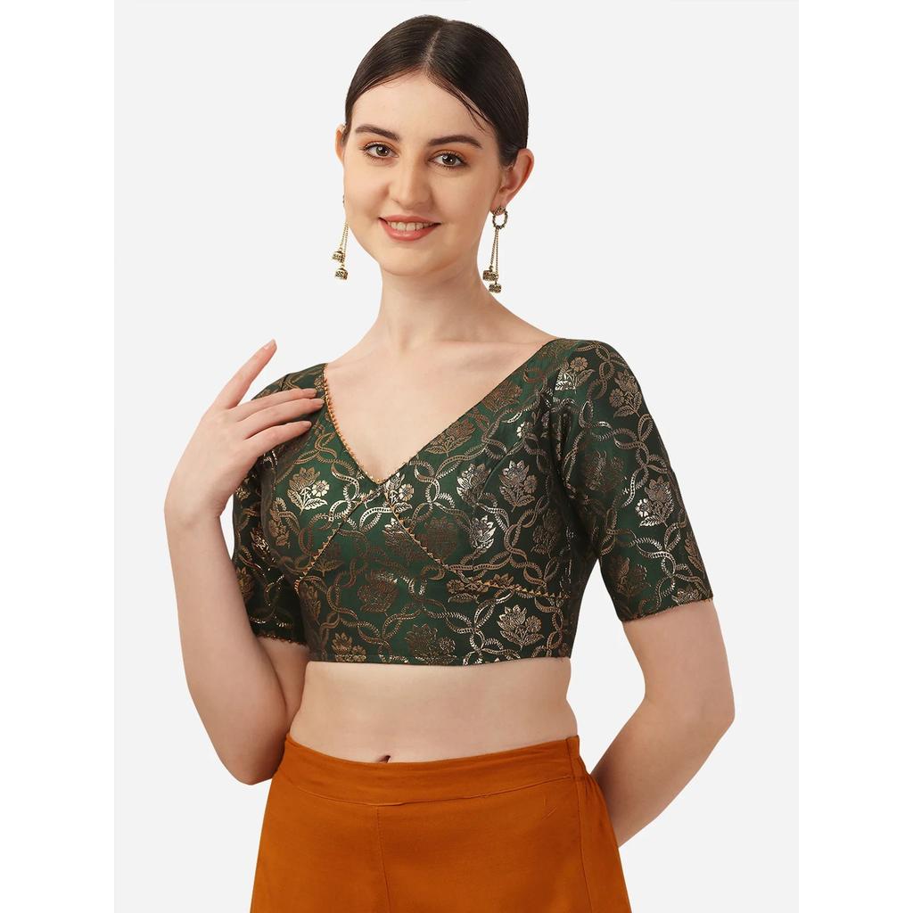Indian Wedding Party Wear Designer Blouse Beautiful Women's Stitched Choli Dress