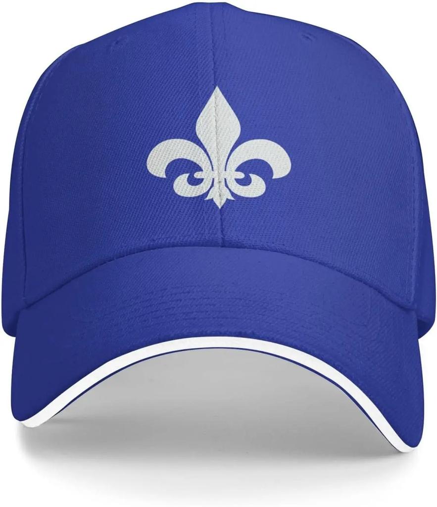 Unisex Fleur De Lis Baseball Cap Dad Hat Sport Cap Classic Sandwich Caps