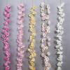 1pc Artificial Peach Blossom Decorative Flower Vine Fake Flower Vine Cover Flower Vine Tree Cherry Blossom Vine Flower Vine Holiday Party Party Gifts