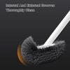 Wall Mounted Toilet Brush with Long Handle, No Dead Corners Cleaning Tool for Bathroom, Space-Saving Toilet Scrubber with Holder