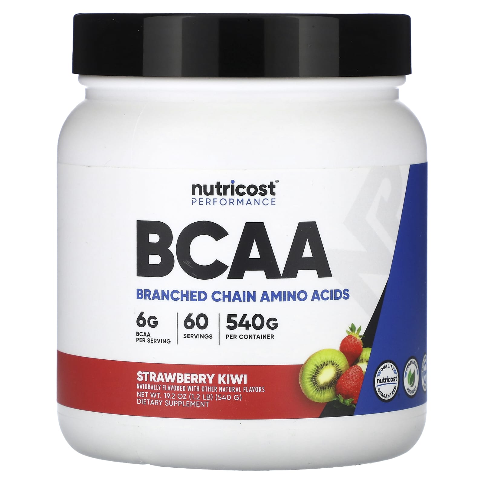 

Nutricost, Performance, BCAA, Strawberry Kiwi, 540 g (1.2 lb)