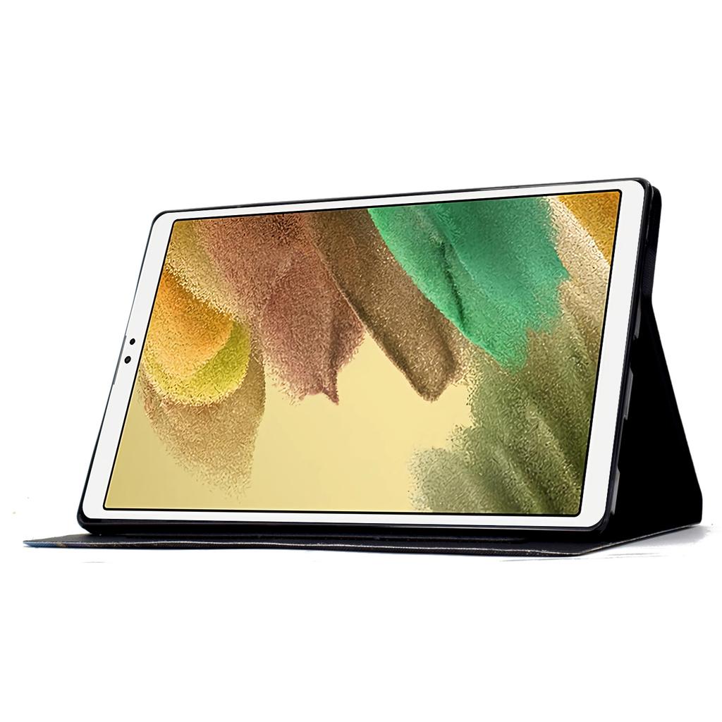 For Samsung Galaxy Tab A7 Lite 8.7-inch T220/T225 Tablet Case Pattern Printing Card Slot Leather Cover