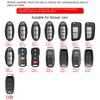 Fit For Nissan Car Key Case Cover Ring Chain Shell Versa Maxima Altima Rogue Armada Sentra Murano For Infiniti Fx35 Qx60