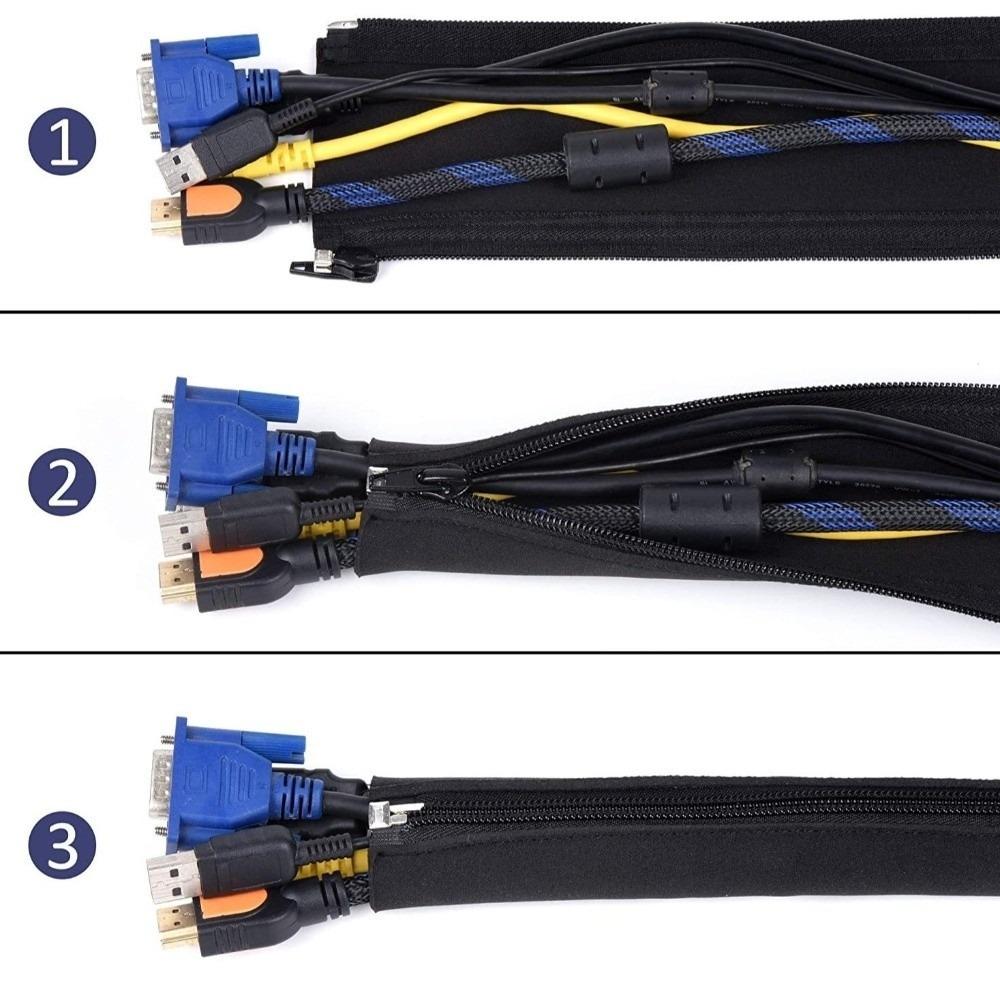 50cm Cable Wrapper Neoprene Wire Protector Data Cable Cable Storage Cover Network Cable
