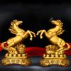 Copper Horse Ornament Come Wealth Horse Home Living Room Shop Office Decoration