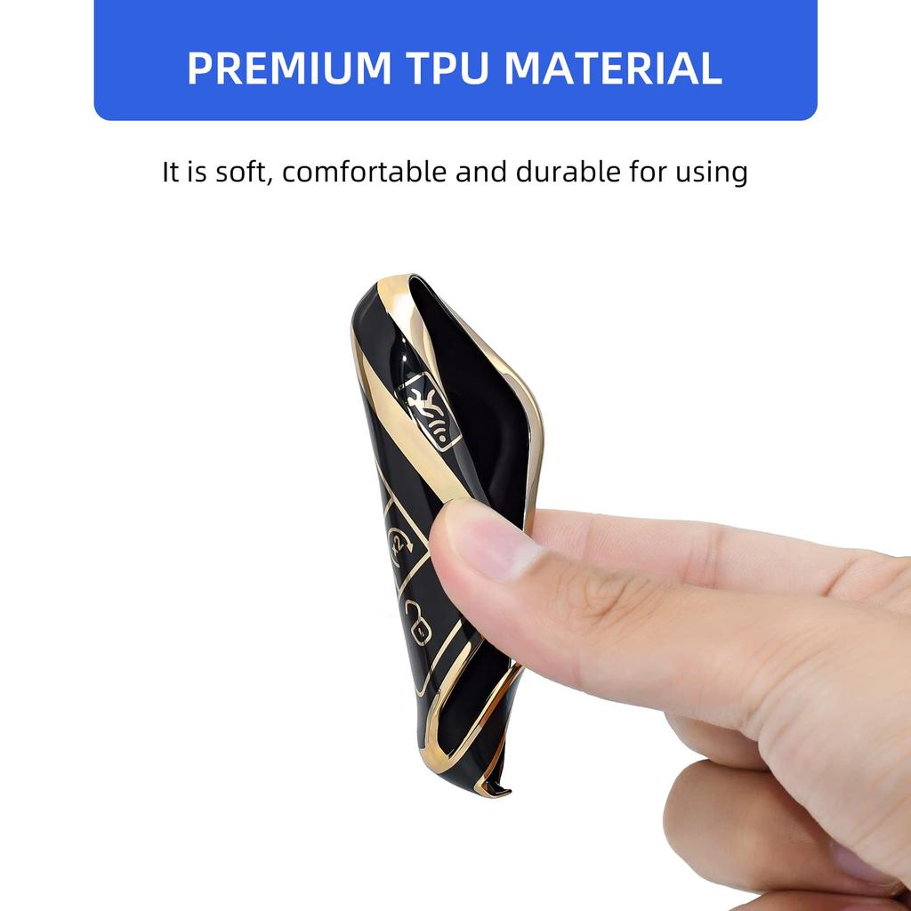 TPU Key Fob Cover Case for Volkswagen VW Atlas Golf Alltrack Atlas Jetta Passat Arteon iguan Smart 5 Buttons Key Fob Accessories