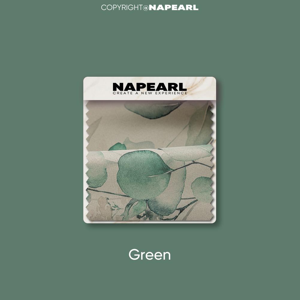 

1PC NAPEARL 70-80% затемнених пофарбованих зелених рослин із друкованими затемненими шторами в американському пасторальному стилі для домашнього декору спальні та вітальні W100cm x L200cm зелений