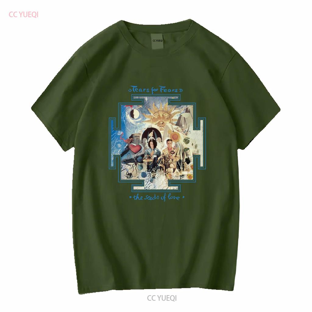 Tears for Fears Band Men T Shirt White Cotton All Sizes Vintage Washed Top For Everyday Wear Homme Breathable Stretched Casual
