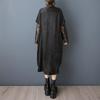 Long Sleeve Black Vintage Stripe New In Dresses for Women Casual Loose Summer Shirt Dress