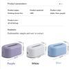 Fashion Tissue Box Napkin Box Dining Table Living Room Bedroom Paper Box Toilet Paper Holder for Bathroom Dormitory