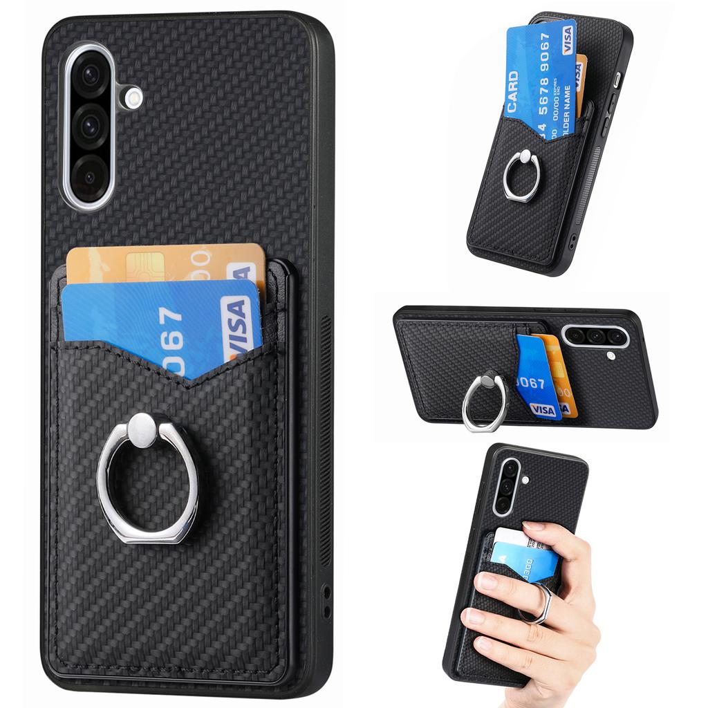 For Samsung Galaxy A36 5G Case Card Slots Ring Holder Kickstand Phone Cover