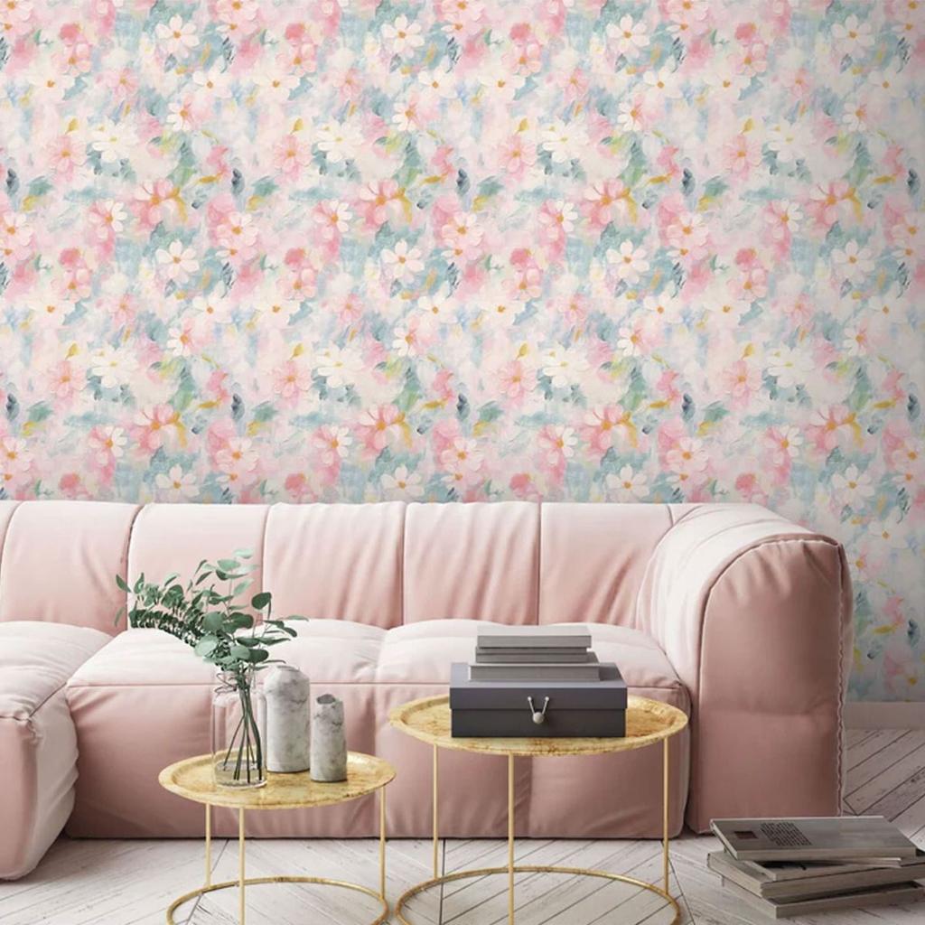 Arthouse Floral Oil Paint Wallpaper