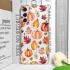 Cartoon Autumn Pumpkin Fall Maple Leaf Halloween Phone Case for Samsung Galaxy A55 A54 A53 A14 A16 A36 A35 A13 15 A25 Soft Cover