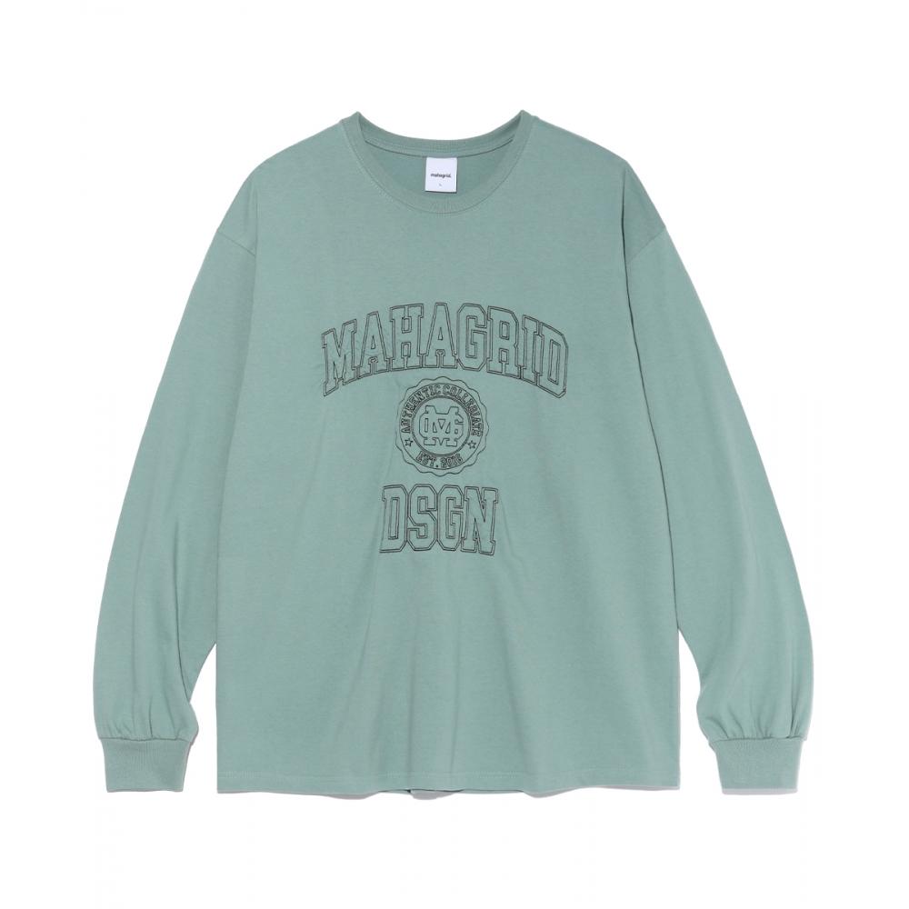 

MAHAGRID STITCH COLLEGE LOGO LS TEE MINTMG2CFMT559A