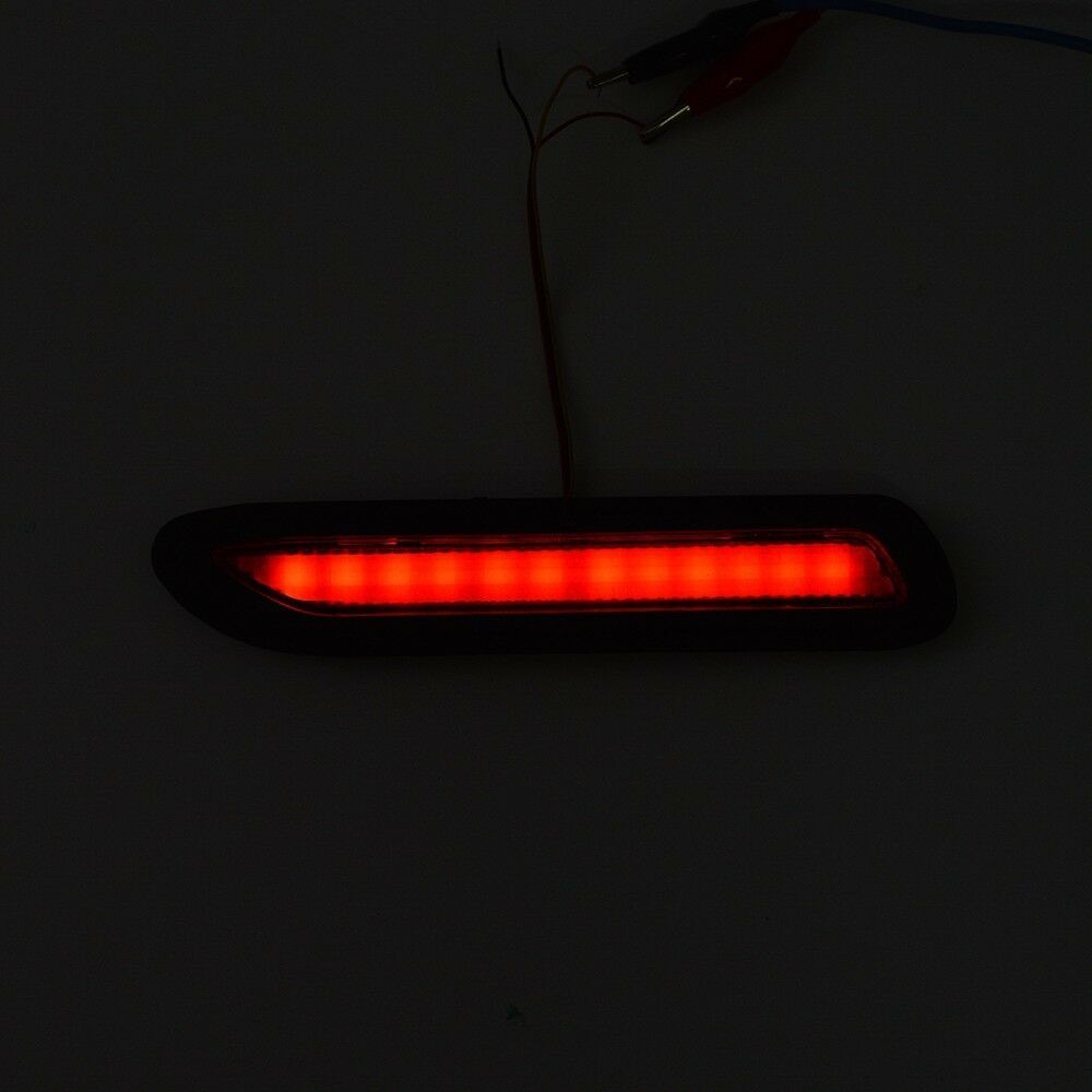 2x Car Rear Bumper Drving Braking lighting Red LED Reflectors Warning Tail Lamps